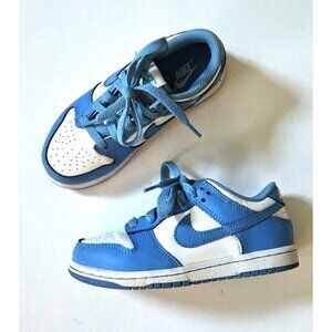 Nike Boys 13 Kids Dunk Low Sneakers Shoes University Blue UNC